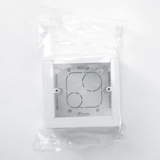 EBX20-04-1 Коробка монтажная для открытой установки модульная подъемная 88*88*42,5мм, белый (К-440), STEKKER, 39928