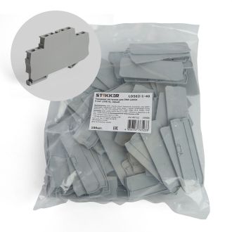 Торцевая заглушка для ЗНИ LD554 4 мм² (JXB ST 4), серый STEKKER, STEKKER LD562-1-40, 39988 (комплект 100 шт.)