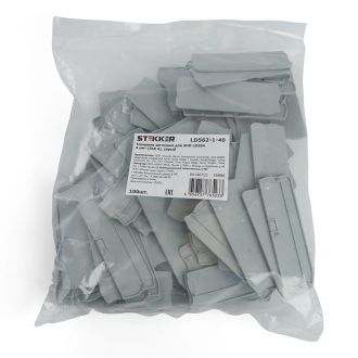 Торцевая заглушка для ЗНИ LD554 4 мм² (JXB ST 4), серый STEKKER, STEKKER LD562-1-40, 39988 (комплект 100 шт.)