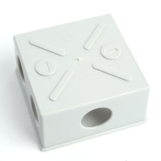 Коробка разветвительная STEKKER EBX10-34-44, 85*85*40мм, 6 вводов, IP44, светло-серая (GE41235), 39994