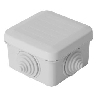 Коробка разветвительная STEKKER EBX10-34-55, 70*70*40мм, 4 ввода, IP55, светло-серая (GE41236), 39997