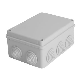 Коробка разветвительная STEKKER EBX10-310-55, 150*110*70мм, 10 вводов, IP55, светло-серая (GE41242), 39999
