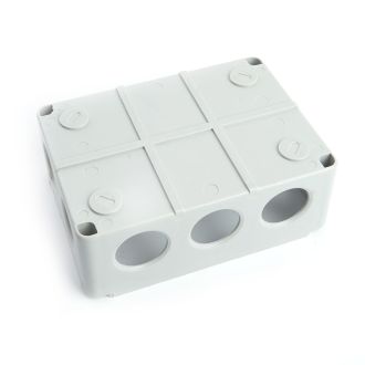 Коробка разветвительная STEKKER EBX10-310-55, 150*110*70мм, 10 вводов, IP55, светло-серая (GE41242), 39999