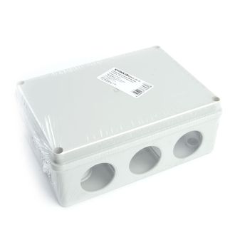 Коробка разветвительная STEKKER EBX20-310-55, 190*140*70мм, 10 вводов, IP55, светло-серая (GE41244), 40000