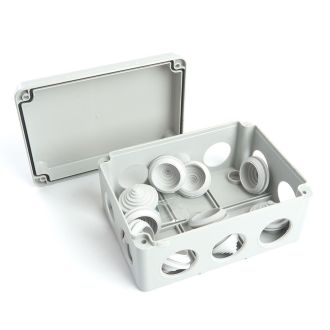 Коробка разветвительная STEKKER EBX20-310-55, 190*140*70мм, 10 вводов, IP55, светло-серая (GE41244), 40000