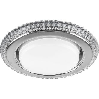 Светильник встраиваемый с белой LED подсветкой Feron CD4036 потолочный GX53 без лампы, прозрачный, хром, 40503