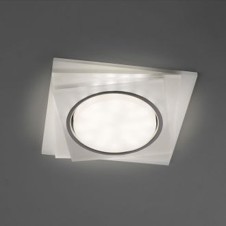 Светильник встраиваемый с белой LED подсветкой Feron CD5023 потолочный GX53 без лампы, матовый, 40521