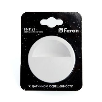 Светильник ночник Feron FN1121 0,5W 230V, белый, 41020