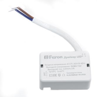 Драйвер для светодиодного светильника 20W, LB0164, Feron, 41025