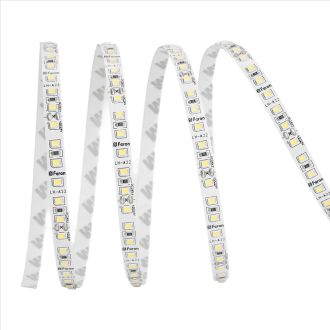 Светодиодная LED лента Feron LS501, 120SMD(2835)/м 11Вт/м 24V 5000*8*1.22мм 6000К IP20, 41058