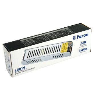 Трансформатор электронный для светодиодной ленты 150W 24V (драйвер), LB019, Feron, 41060