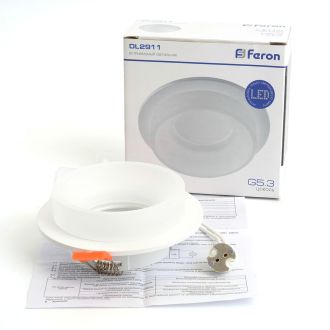 Светильник встраиваемый Feron DL2911 потолочный MR16 G5.3 белый, 41133