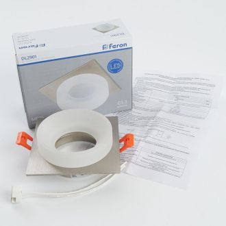 Светильник встраиваемый Feron DL2901 потолочный MR16 G5.3 хром, 41140
