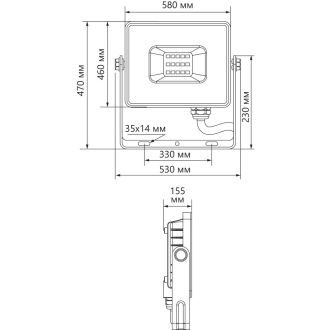 Светодиодный прожектор Feron LL-928 IP65 500W 6400K, 41157