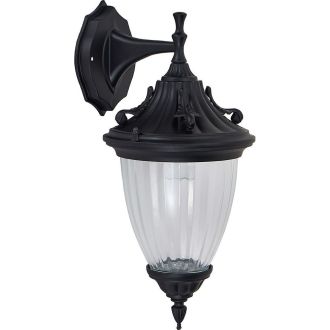 Светильник садово-парковый Feron PL581 на стену вниз 60W 230V E27, черный, 41164