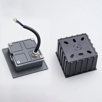 Светодиодный светильник Feron LN013 встраиваемый 3W 4000K, IP65, серый, 41175