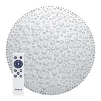 Светодиодный управляемый светильник накладной Feron AL3389 Dots тарелка 72W 3000К-6000K белый, 41234
