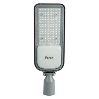 Светодиодный уличный консольный светильник Feron SP3050 80W 4000K 230V, серый, 41267
