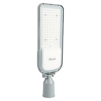 Светодиодный уличный консольный светильник Feron SP3050 80W 4000K 230V, серый, 41267