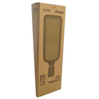 Светодиодный уличный консольный светильник Feron SP3050 100W 4000K 230V, серый, 41269