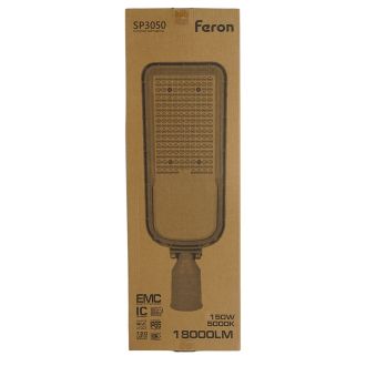 Светодиодный уличный консольный светильник Feron SP3050 150W 5000K 230V, серый, 41272