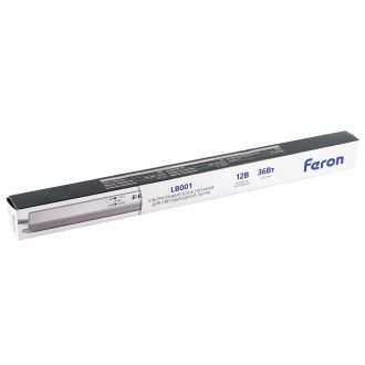 Трансформатор электронный для светодиодной ленты 36W 12V (драйвер), LB001 FERON, 41343
