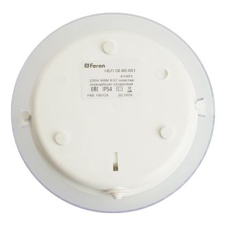 Светильник накладной IP54, 220V 60Вт Е27, НБП 06-60-001, Feron, 41401