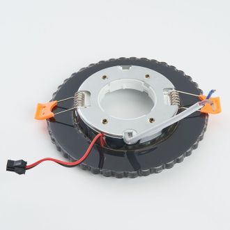 Светильник встраиваемый с белой LED подсветкой Feron CD4045 потолочный GX53 без лампы, серый, хром, 41410