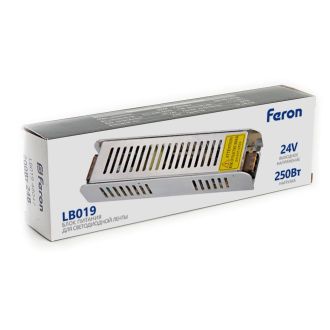 Трансформатор электронный для светодиодной ленты 250W 24V (драйвер), LB019, Feron, 41413
