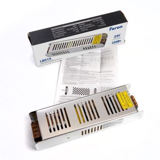 Трансформатор электронный для светодиодной ленты 250W 24V (драйвер), LB019, Feron, 41413