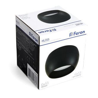Светильник потолочный Feron HL355 12W, 230V, GX53, черный, 41508