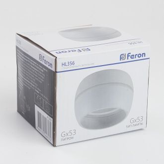Светильник потолочный Feron HL356 12W, 230V, GX53, белый, 41509