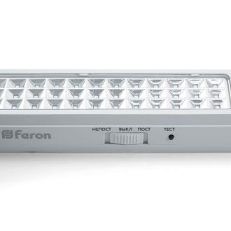 Светильник аварийный, 60 LED AC/DC, белый, EM112, Feron, 41534