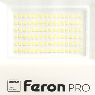 Светодиодный прожектор Feron.PRO LL-1000 IP65 50W 6400K черный, 41540