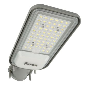 Светодиодный уличный консольный светильник Feron SP3040 80W 5000K 230V, серый, 41549