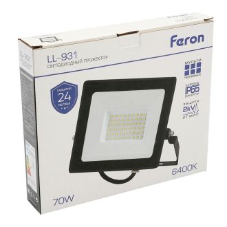 Светодиодный прожектор Feron LL-931 IP65 70W 6400K, 41551