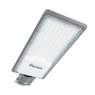Светодиодный уличный консольный светильник Feron SP3034 80W 6400K 230V, серый, 41580