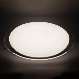 Светодиодный управляемый светильник накладной Feron AL5000 STARLIGHT тарелка 70W 3000К-6500K белый с кантом, 41584