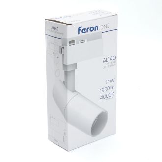 Светодиодный светильник Feron.ONE AL140 трековый однофазный на шинопровод 24W 4000K 35 градусов белый, 41611