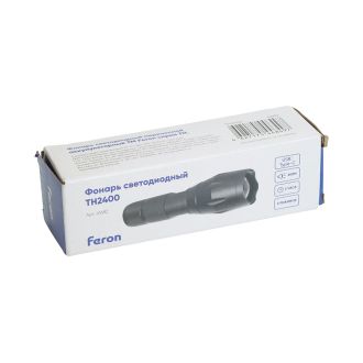 Фонарь ручной Feron TH2400 с аккумулятором USB ZOOM, 41682