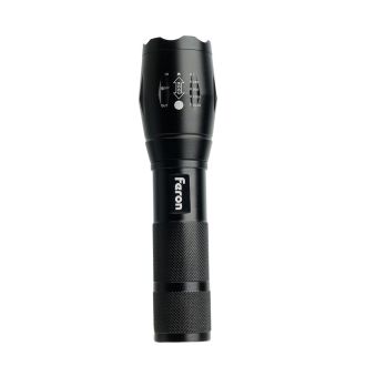 Фонарь ручной Feron TH2400 с аккумулятором USB ZOOM, 41682