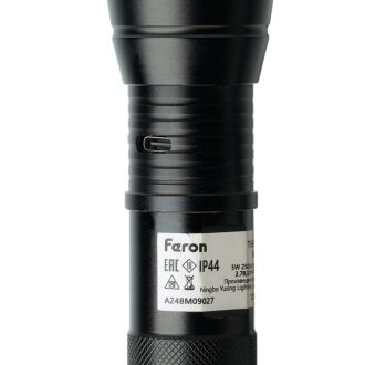 Фонарь ручной Feron TH2400 с аккумулятором USB ZOOM, 41682
