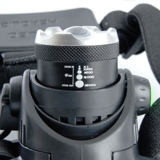Фонарь налобный FERON TH2305 ZOOM c аккумулятором 5W, 2*18650 IP44 пластик/алюминий, 41709