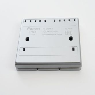Выключатель беспроводной FERON TM83, 7мВт, IP20, трехклавишный, серебро, 41721