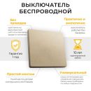 Выключатель беспроводной FERON TM81, 7мВт, IP20, одноклавишный, золото, 41725 Выключатель беспроводной FERON TM81, 7мВт, IP20, одноклавишный, золото, 41725