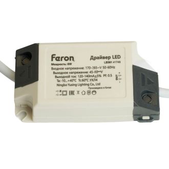 Драйвер для светодиодного светильника 6W, LB361, Feron, 41749