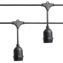 Гирлянда Feron CL50-13-1 Евро белт-лайт на подвесах 230V черный IP65 13м, 41826
