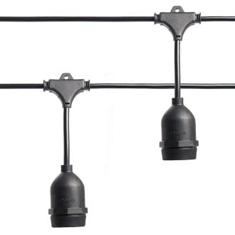 Гирлянда Feron CL50-13-1 Евро белт-лайт на подвесах 230V черный IP65 13м, 41826