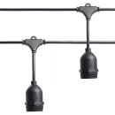 Гирлянда Feron CL50-25-1 Евро белт-лайт на подвесах 230V черный IP65 25м, 41866 (комплект 25 шт.)