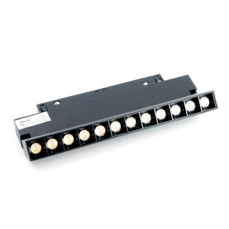 Светильник светодиодный Feron MGN301 трековый низковольтный 12W, 1080 Lm, 4000К, 30 градусов, черный серия LensFold, 41936